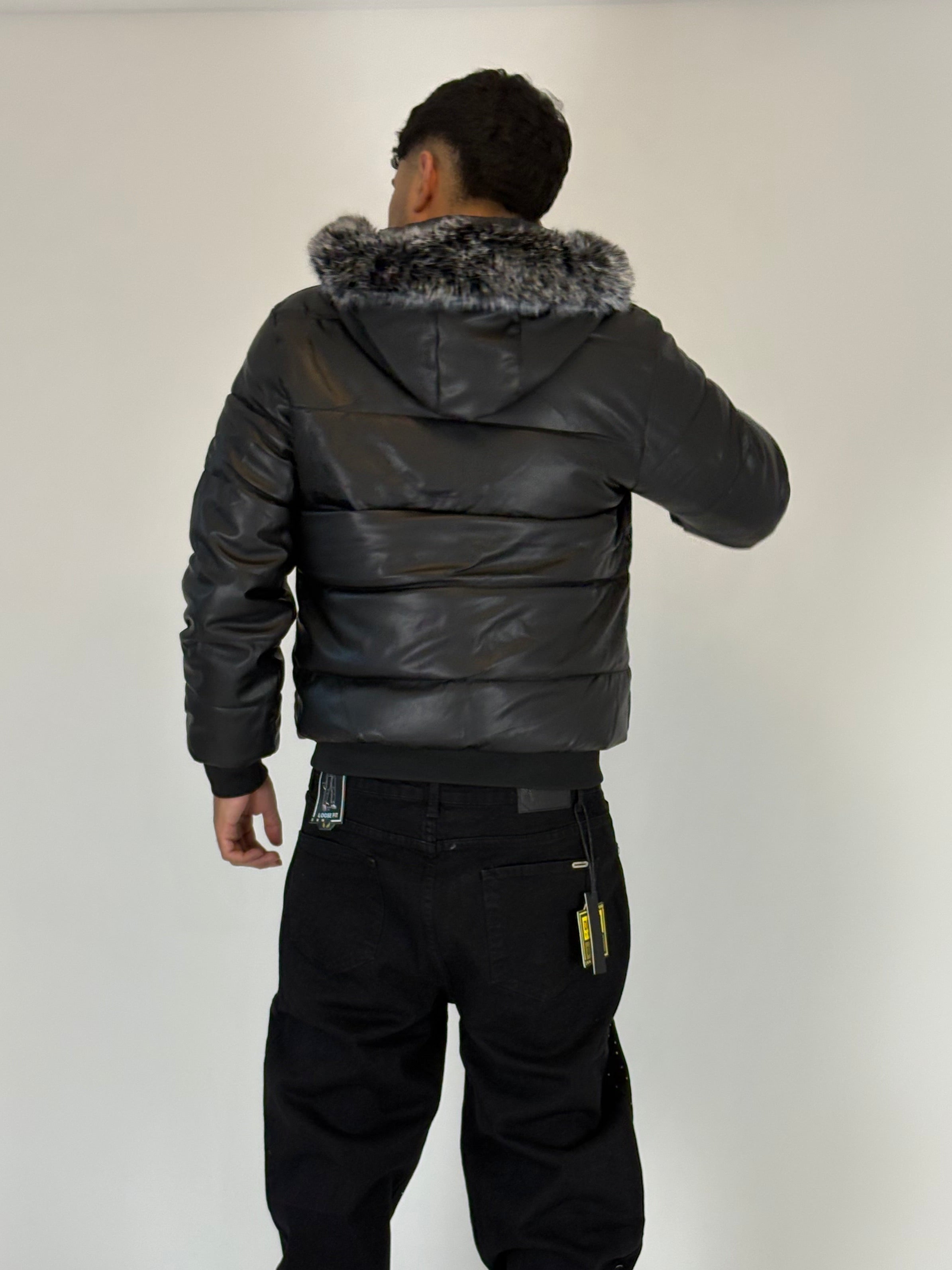 Chaqueta ecocuero "Visto caro"