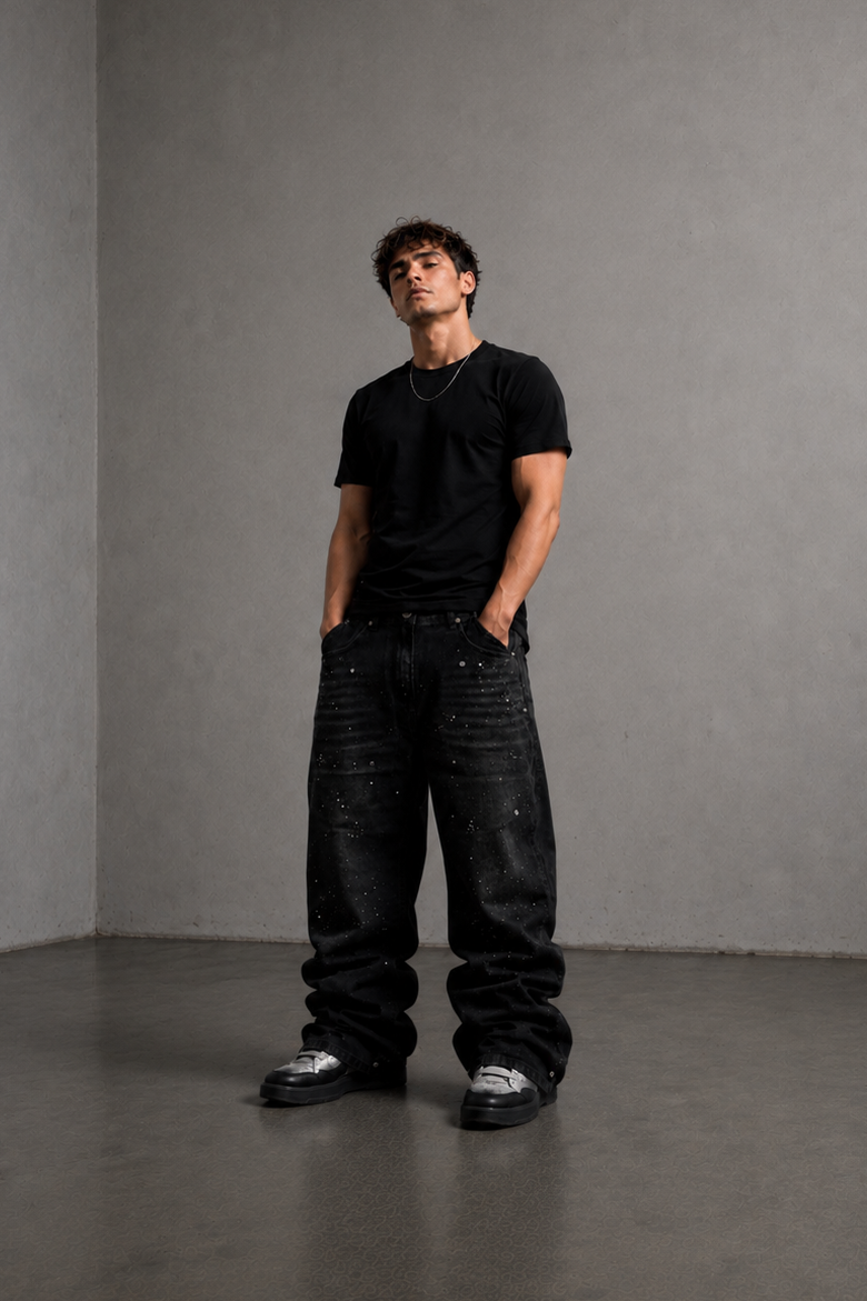 “Last bright” Loose jeans