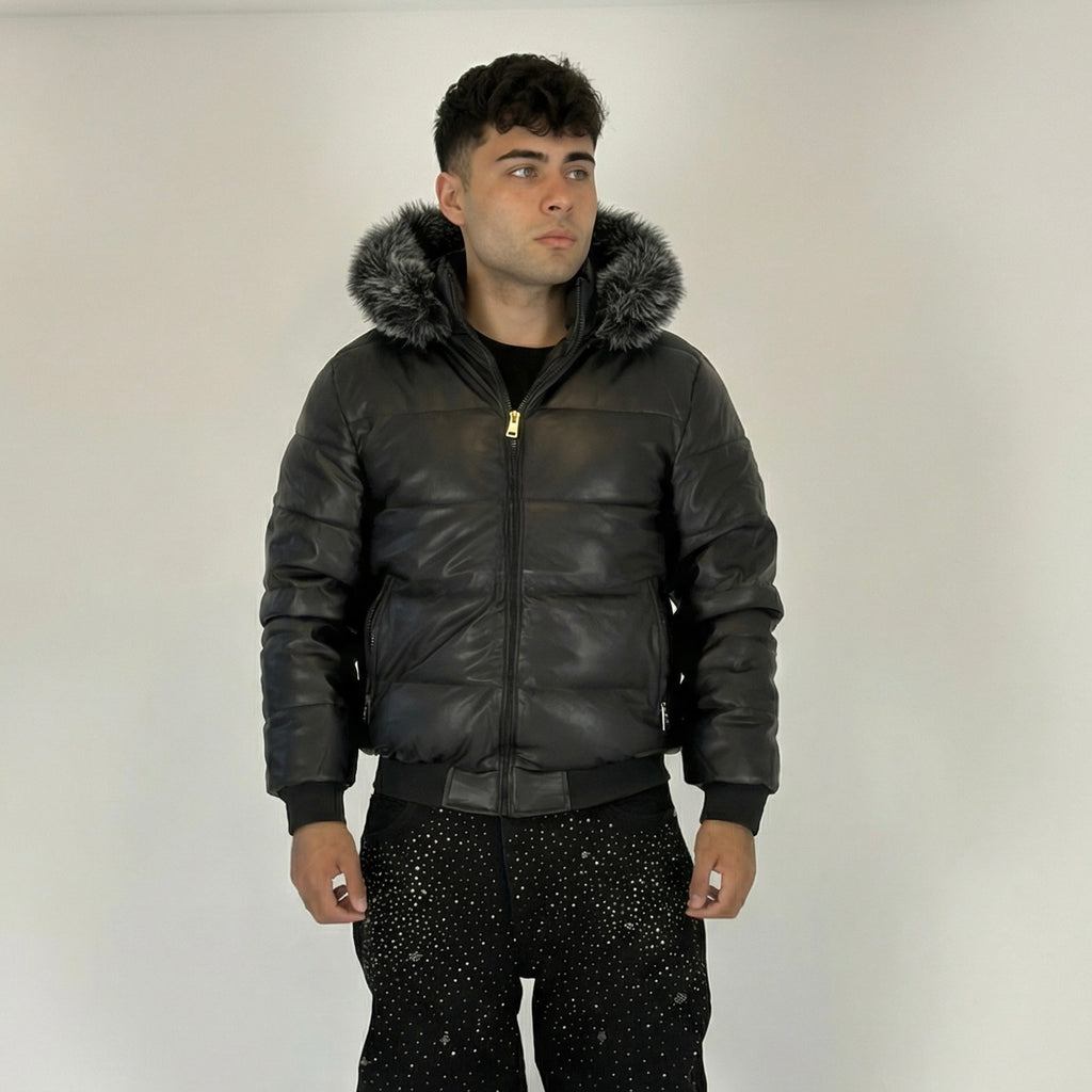 Chaqueta ecocuero "Visto caro"