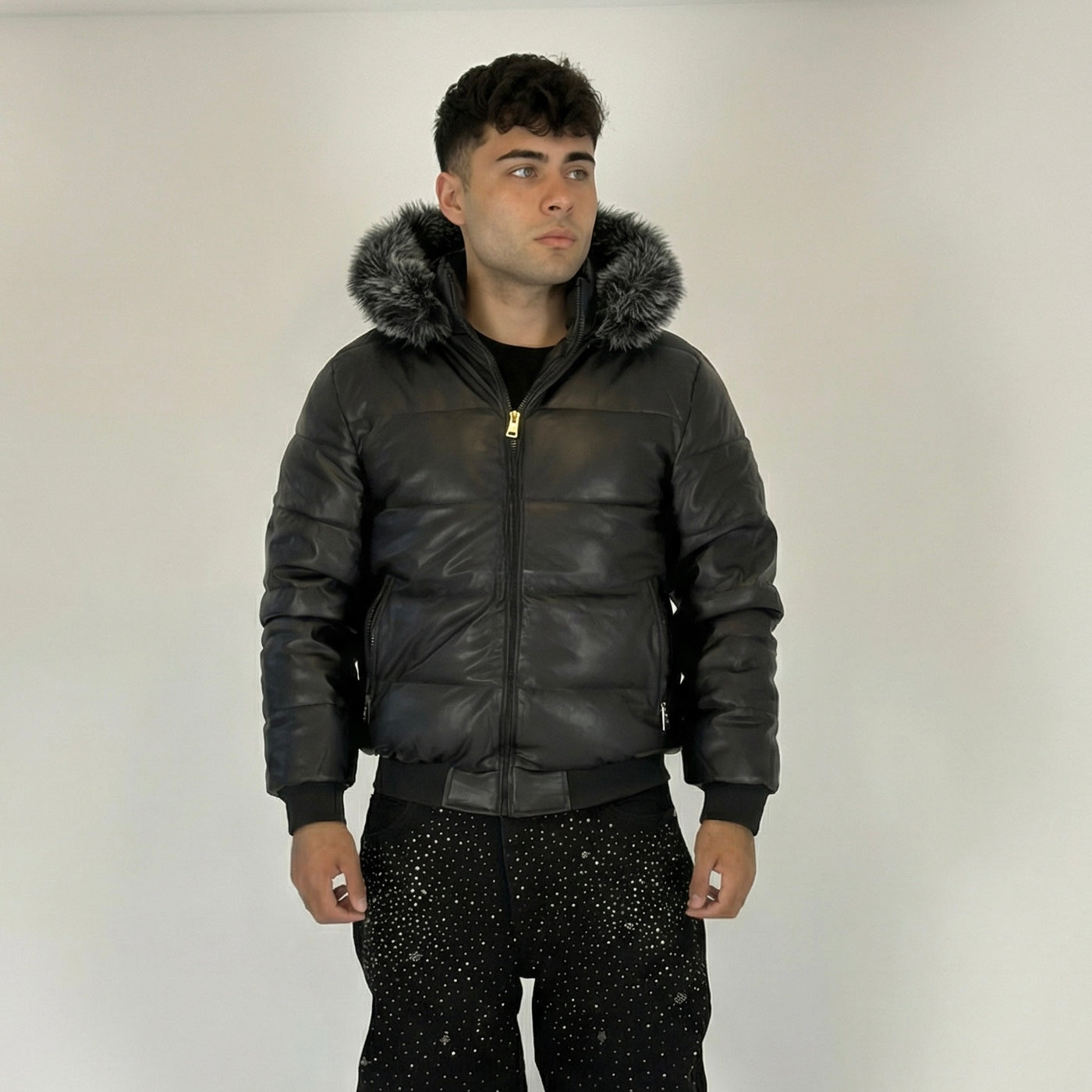 Chaqueta ecocuero "Visto caro"