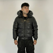 Chaqueta ecocuero "Visto caro"
