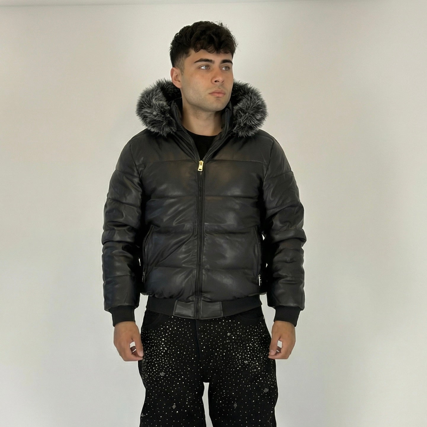 Chaqueta ecocuero "Visto caro"