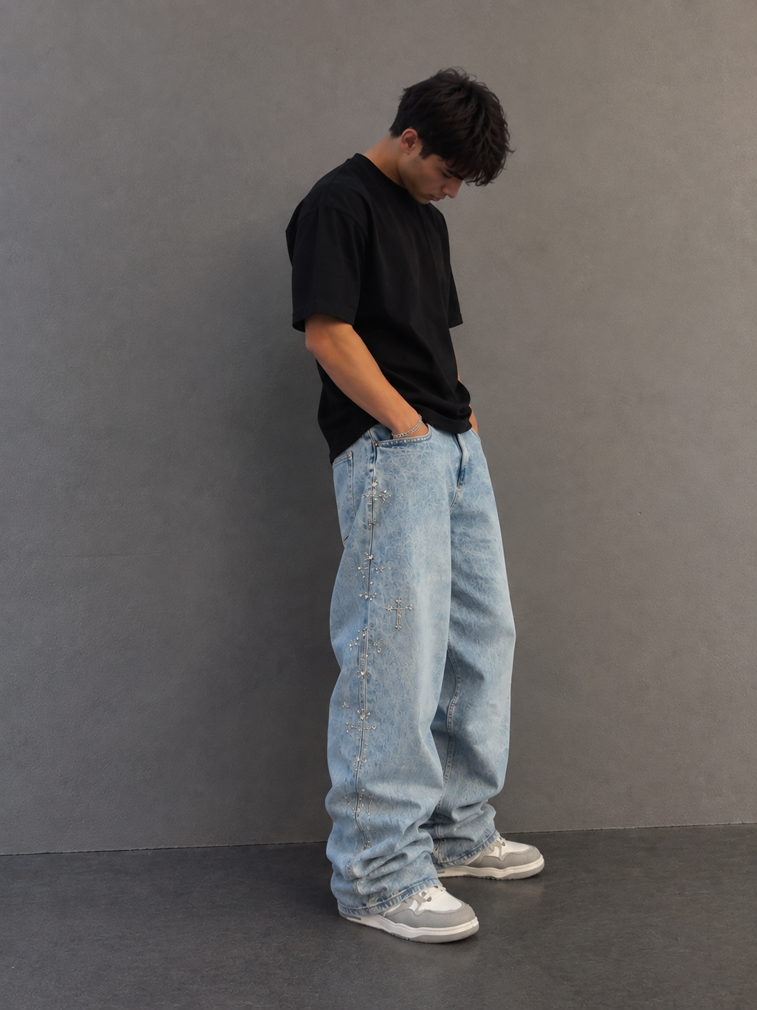 “Holy Cross” Baggy Jeans