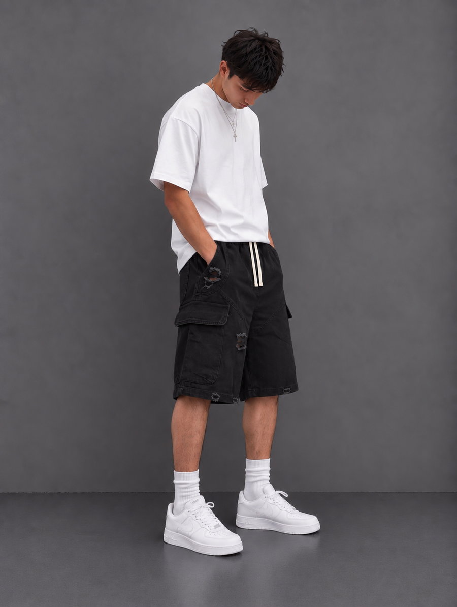 "Black Night" Baggy Short