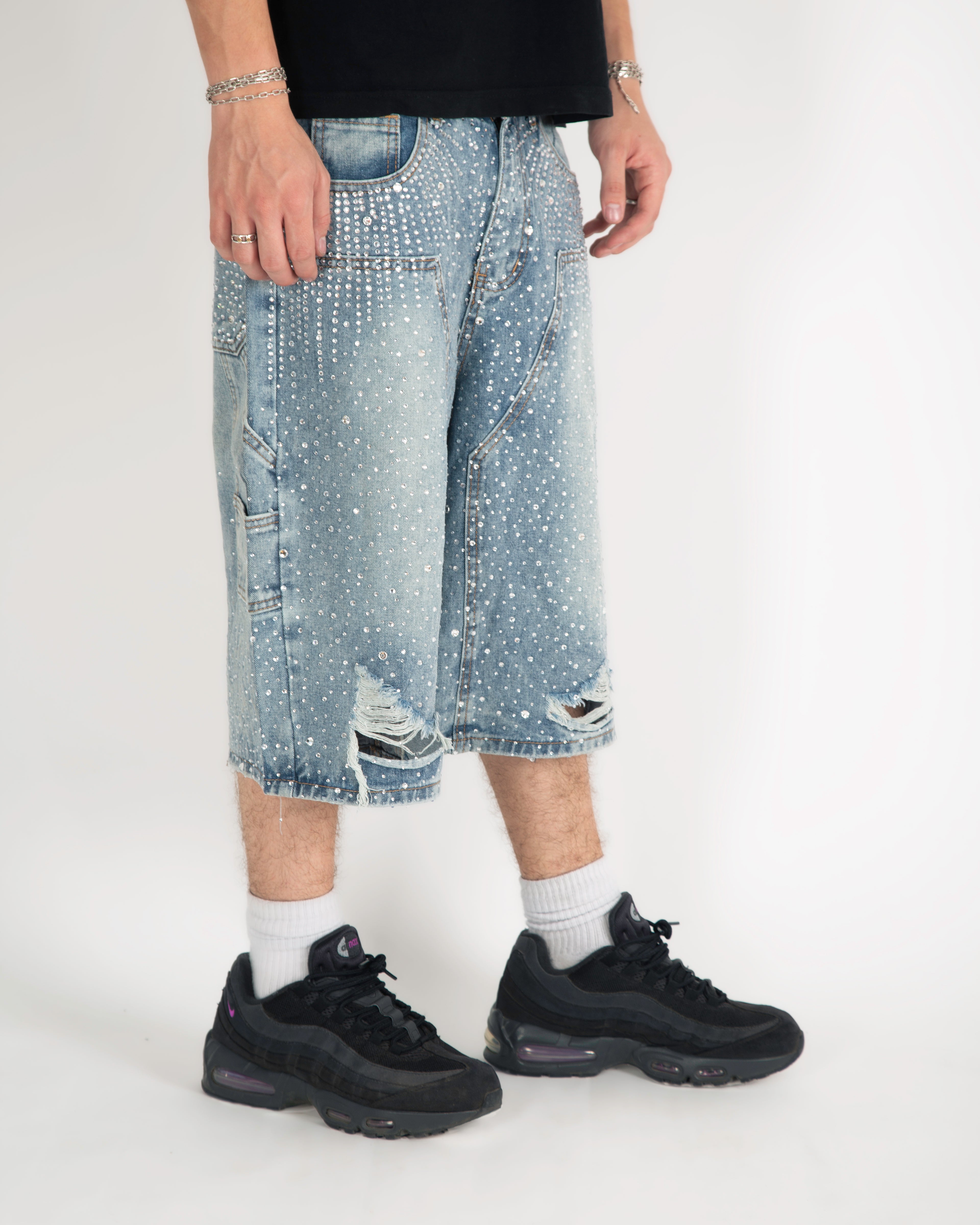 "Silver night"  baggy short