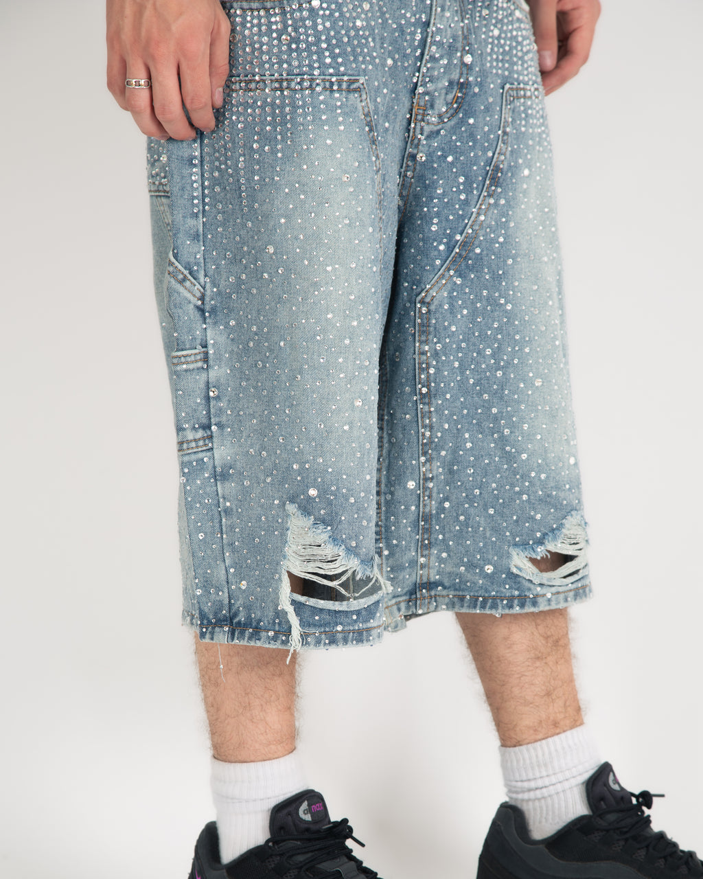 "Silver night"  baggy short