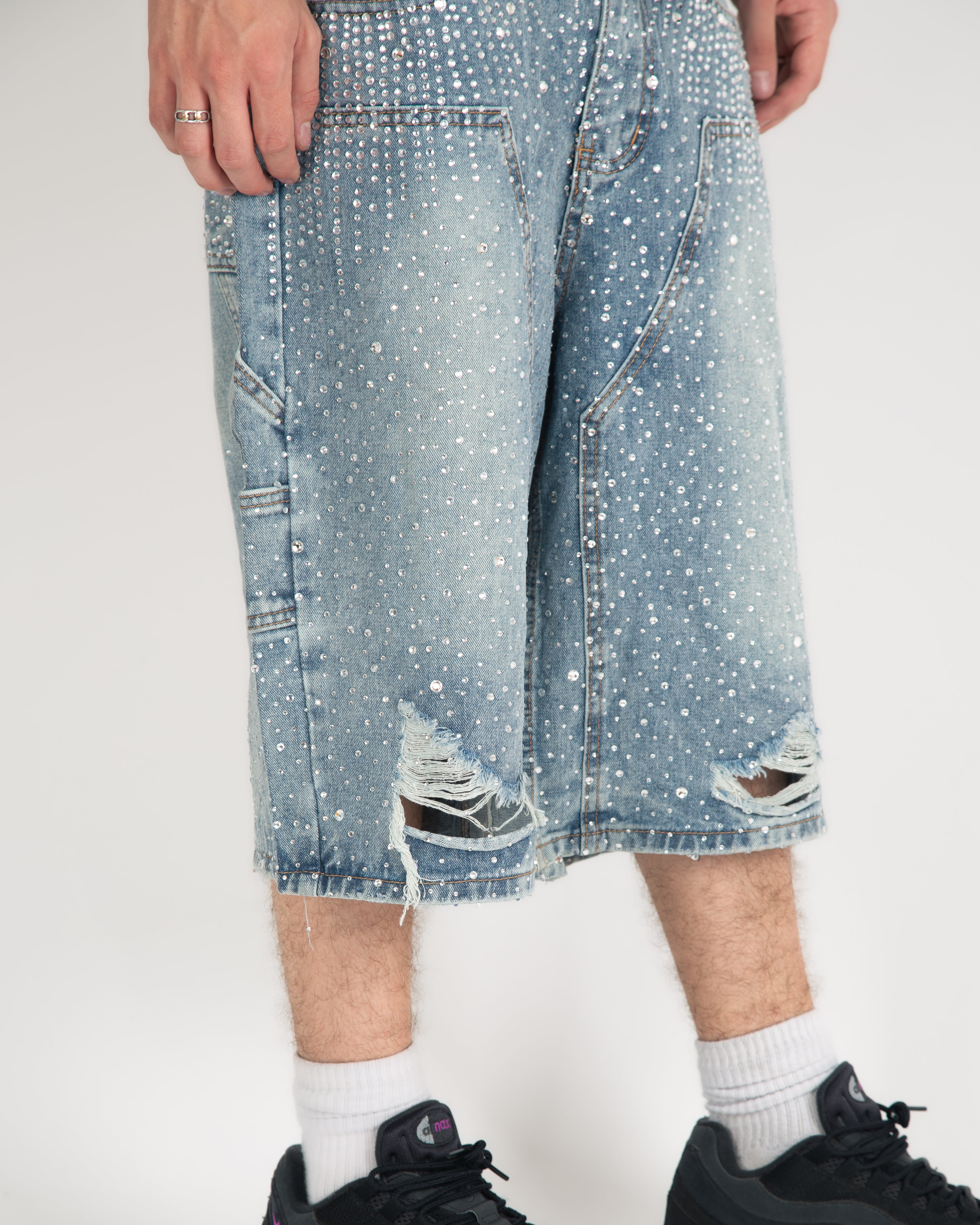 "Silver night"  baggy short