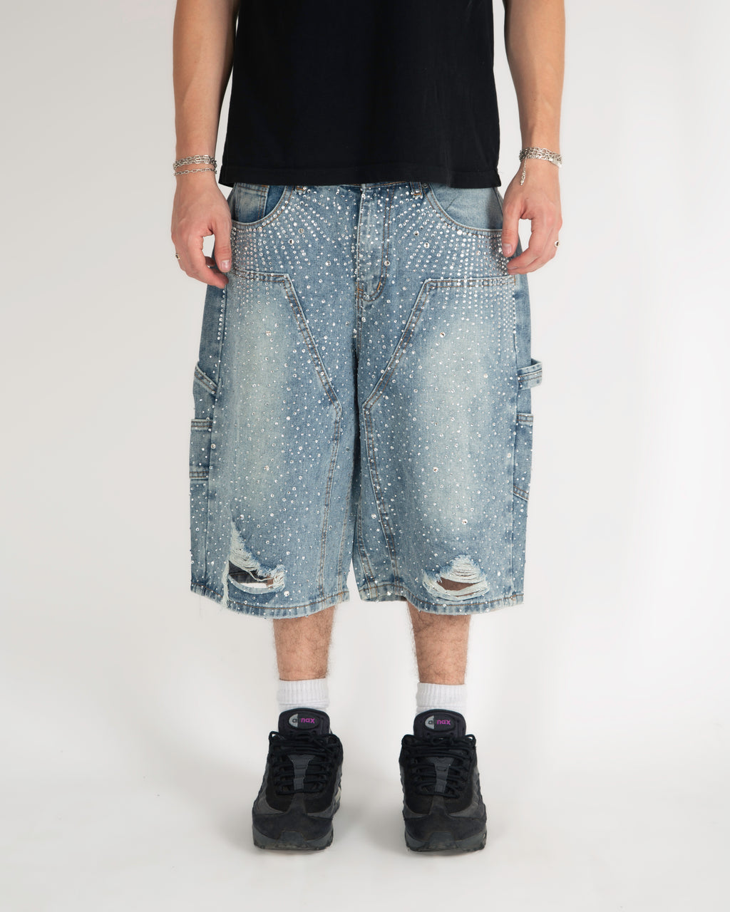 "Silver night"  baggy short