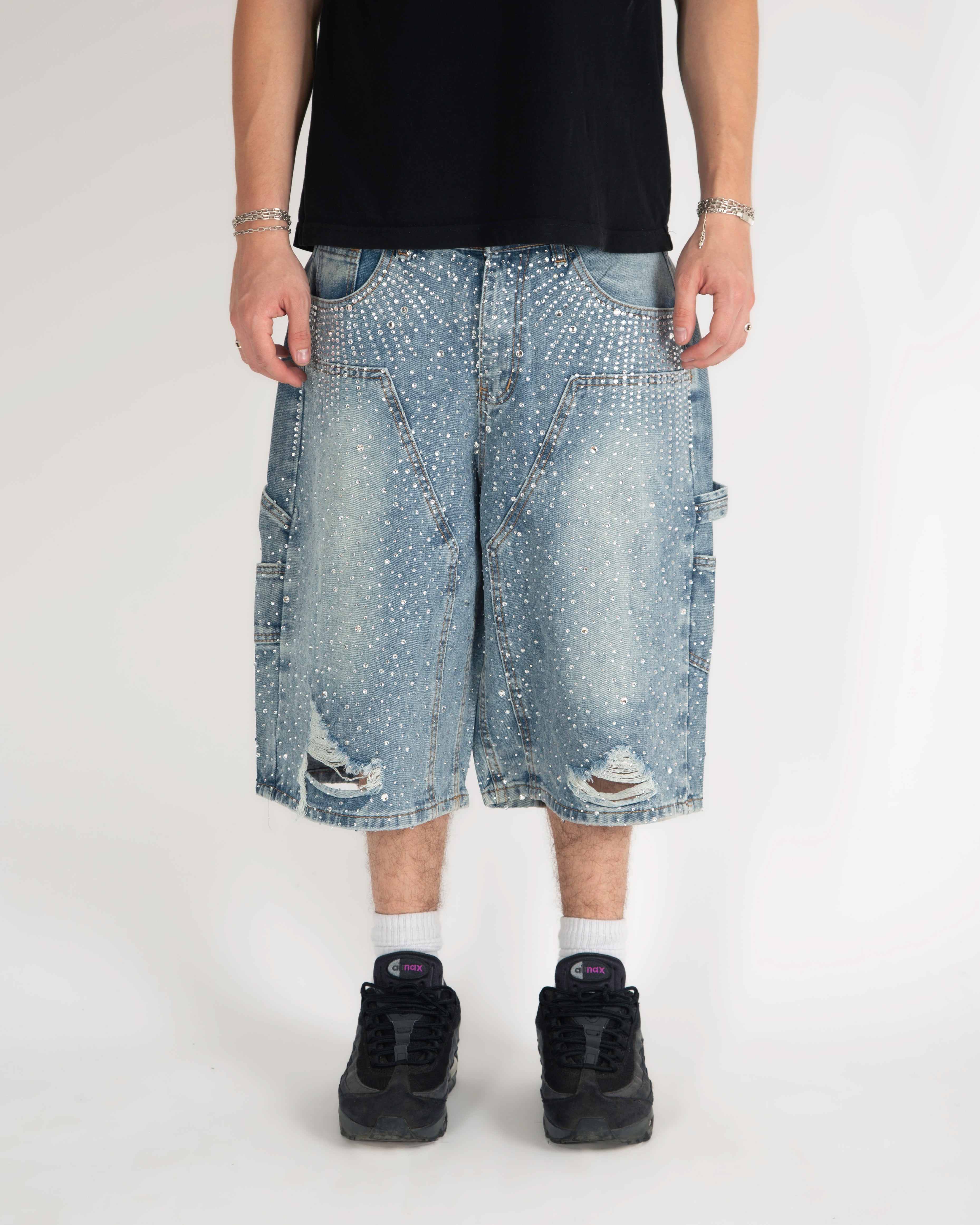 "Silver night"  baggy short