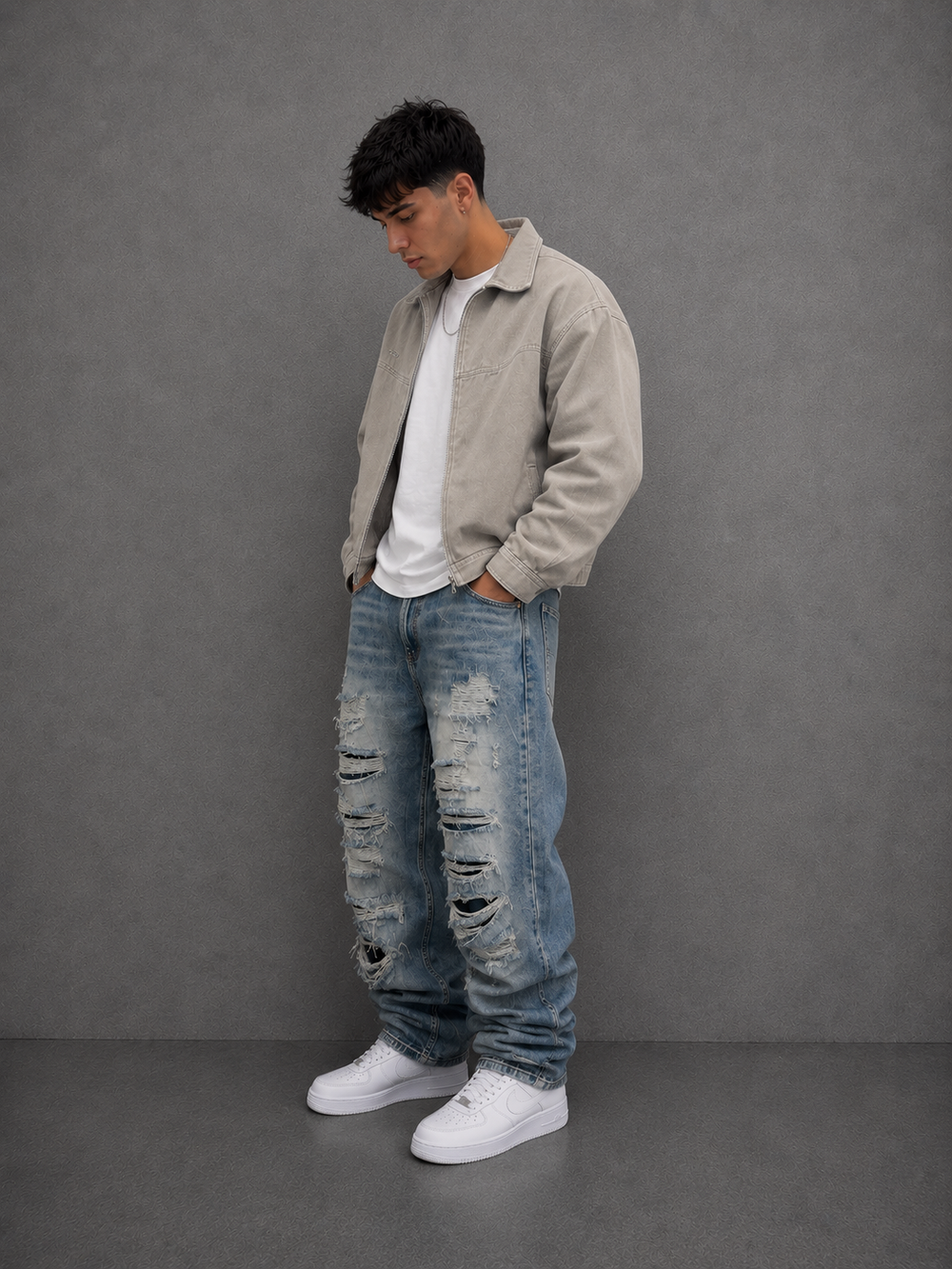 Ripped Loose Jeans