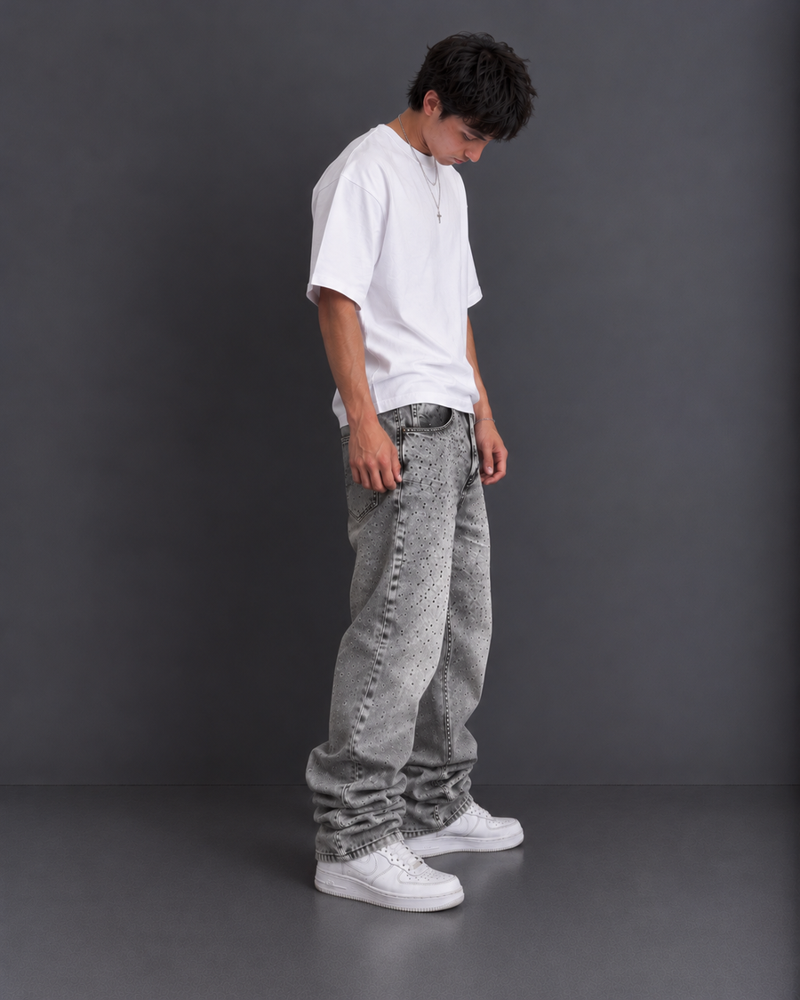 “Grey Vibes” Loose Jeans