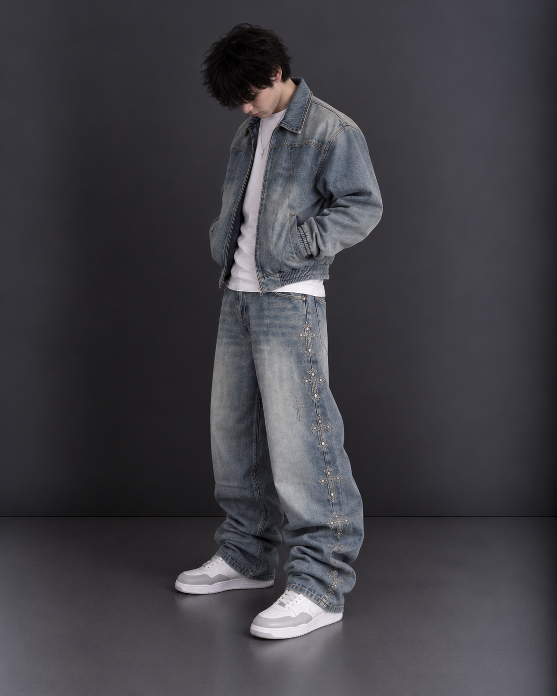 “Bless” baggy jeans