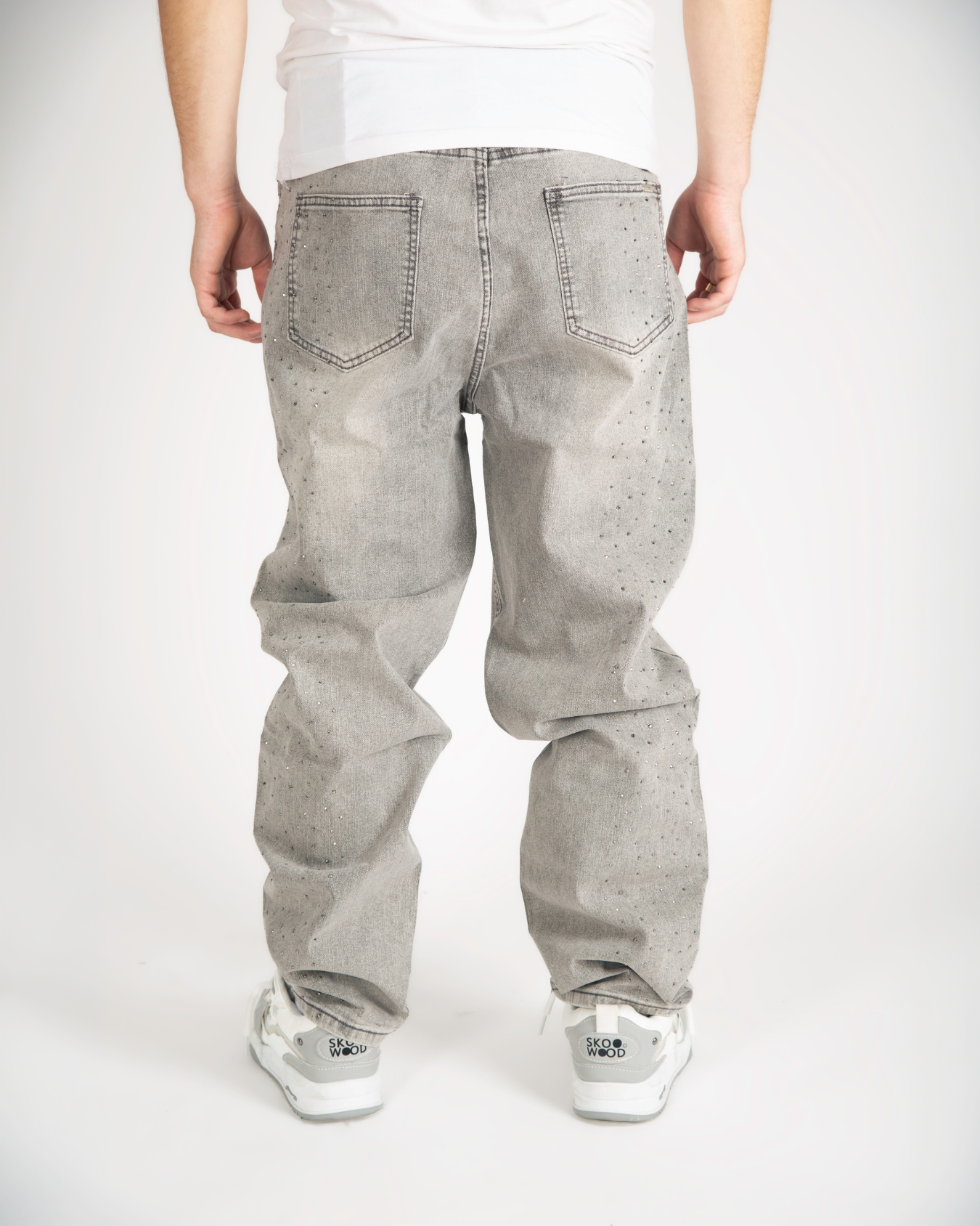"Concrete" loose jeans