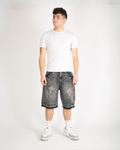 "Diamonds grey" short jeans