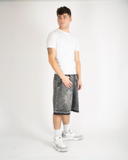 "Diamonds grey" short jeans