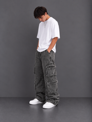 "Steel Grey" Cargo Baggy