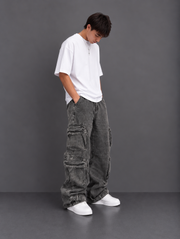 "Steel Grey" Cargo Baggy