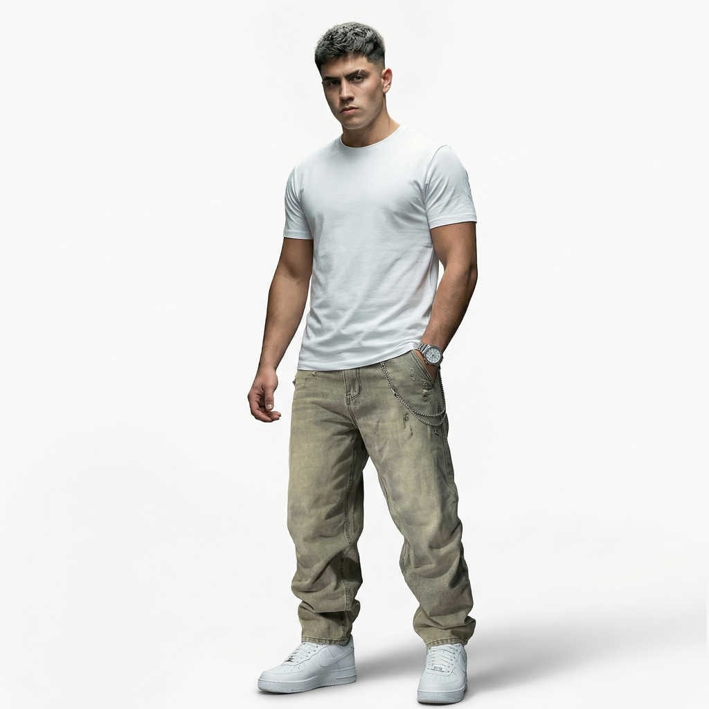 Coffe Vibe Baggy Jeans