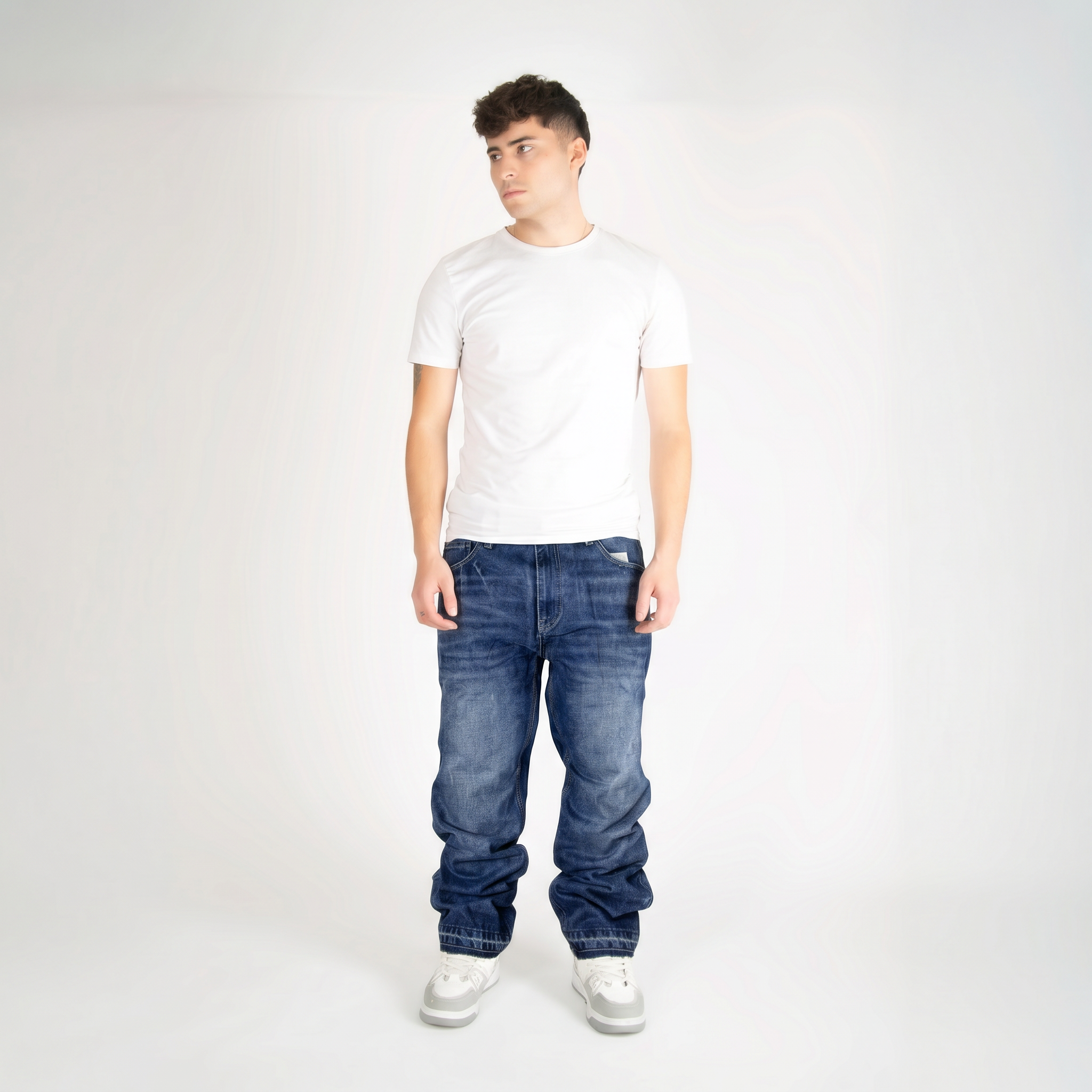 "Coral" Loose jeans