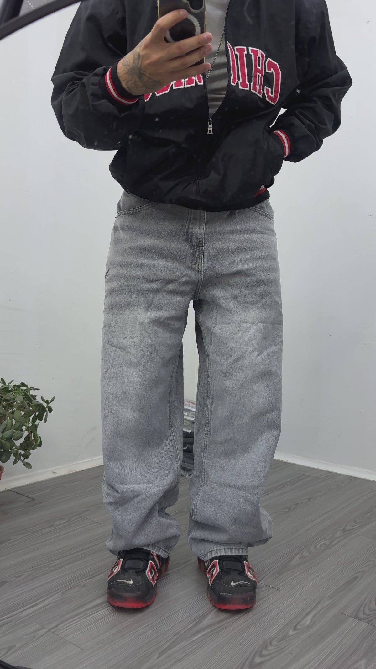 Jean Baggy Premium – Gris Humo